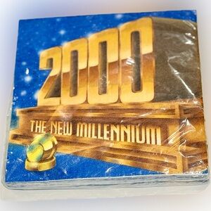 Y2K 2000 The New Millennium Napkins NWT